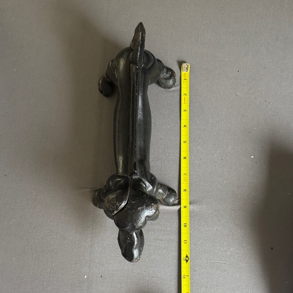 Cast Iron Dachshund Boot Scraper Doorstop - Picture 5 of 5